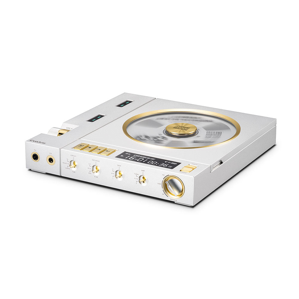 EVOAria Evo ERA – DAC/amp headphone amplifier with CD playback, USB audio & Bluetooth.