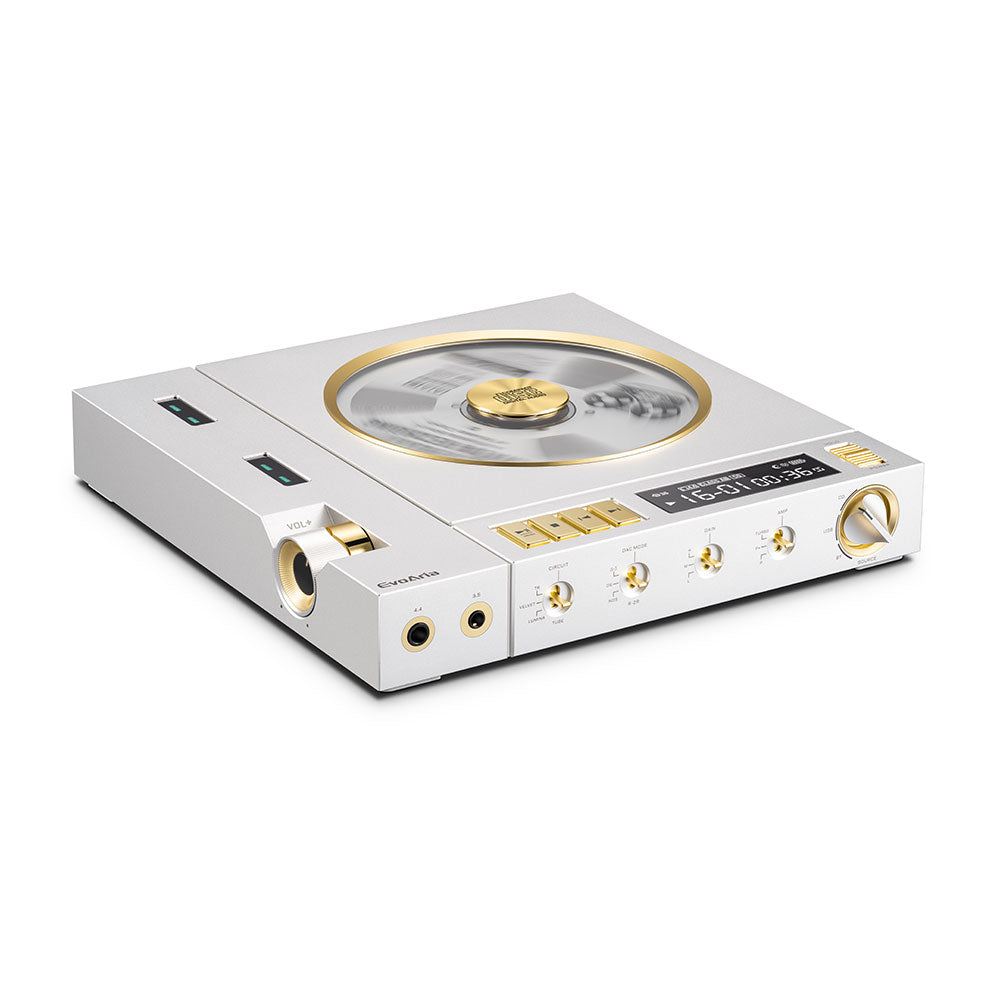 EVOAria Evo ERA – DAC/amp headphone amplifier with CD playback, USB audio & Bluetooth.