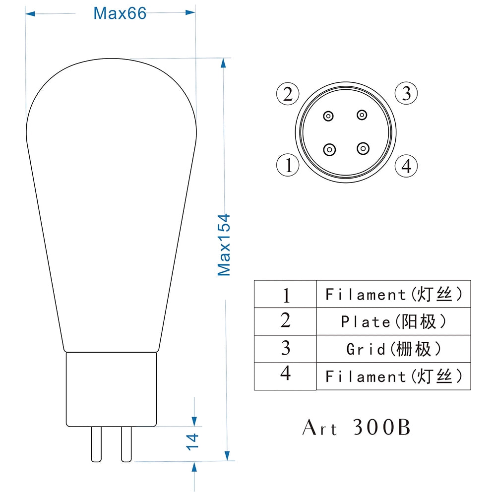 PSVANE ART TIII 300B-TIII Vacuum Tube (2 Stück)