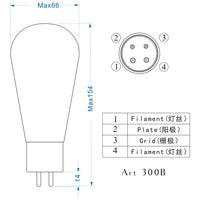 PSVANE ART TIII 300B-TIII Vacuum Tube (2 Stück)