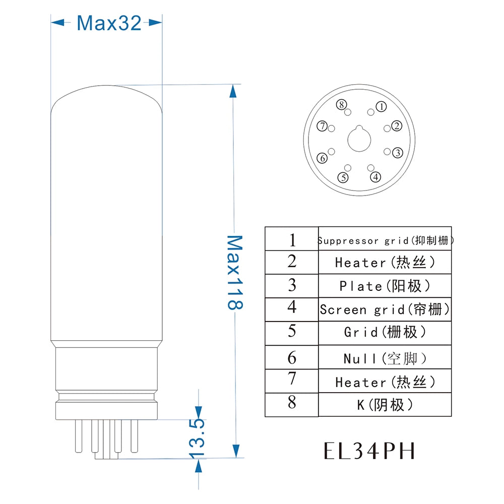 PSVANE WE EL34PH (2 Stück)