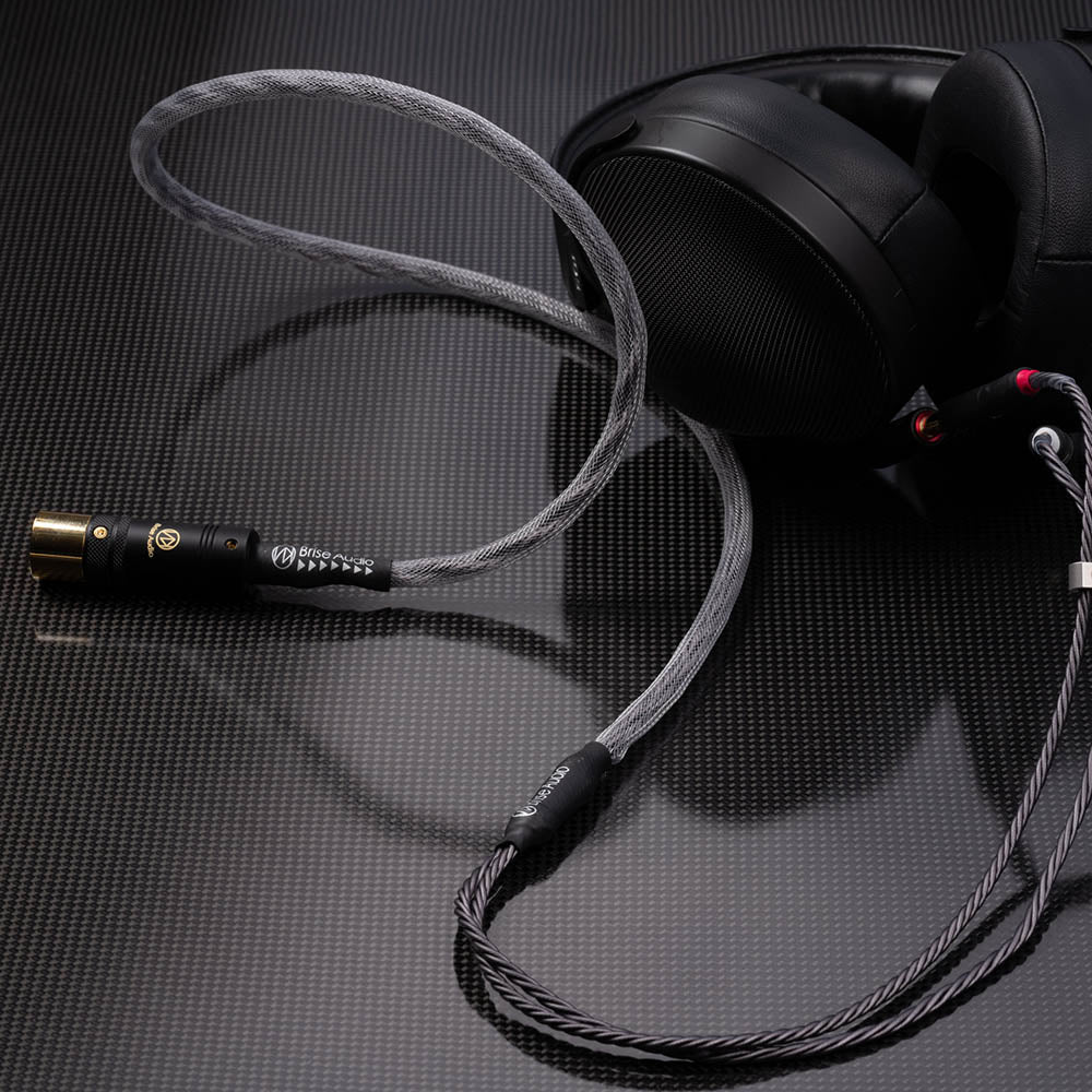 Brise Audio SHIROGANE HP Ultimate - Flagship Silber-Kopfhörerkabel
