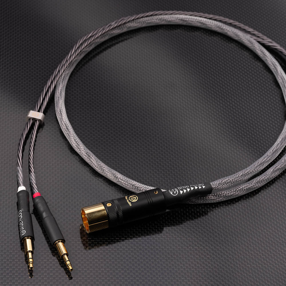 Brise Audio SHIROGANE HP Ultimate - Flagship Silber-Kopfhörerkabel