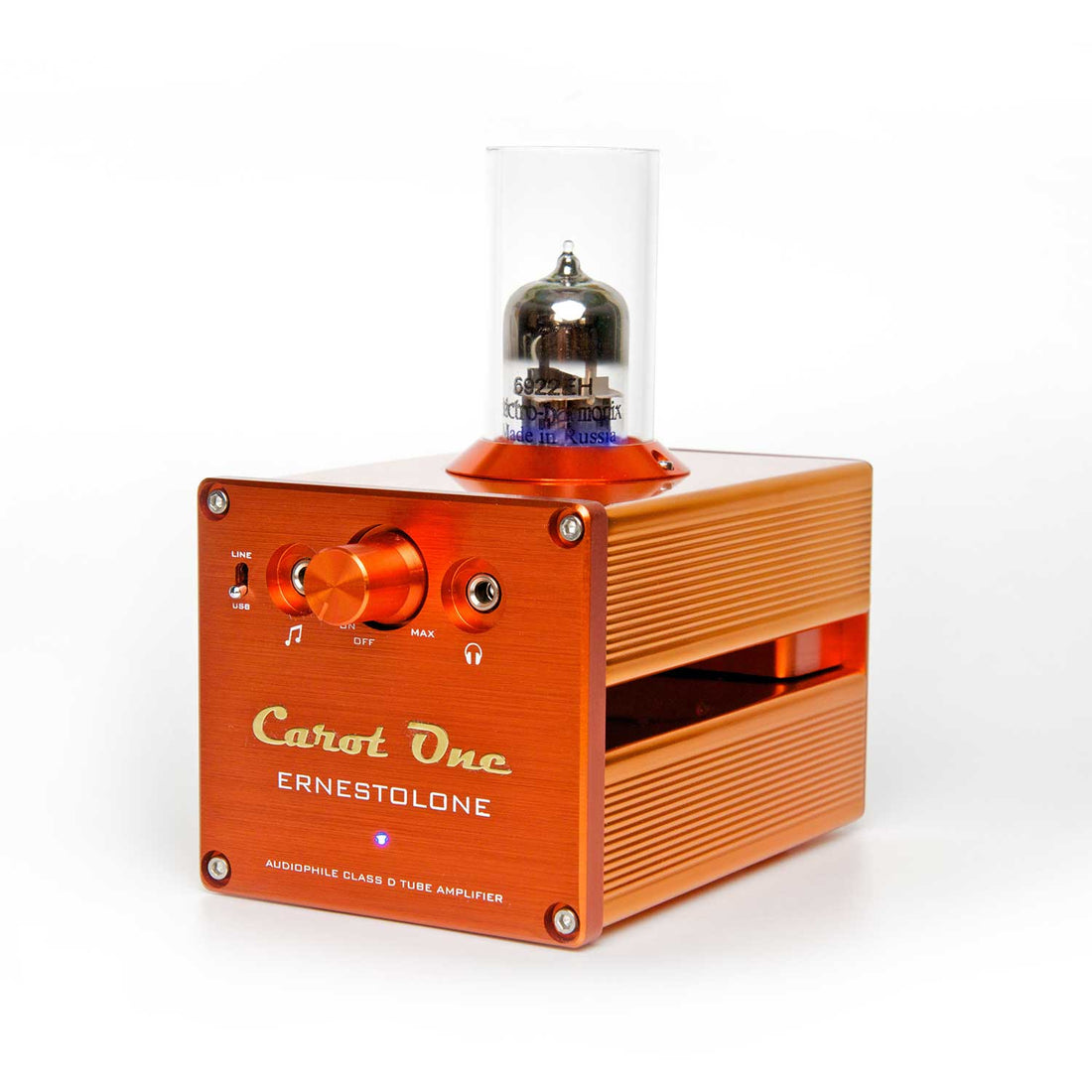 Carot One - Amplificatore valvolare Ernestolone con DAC per cuffie e altoparlanti