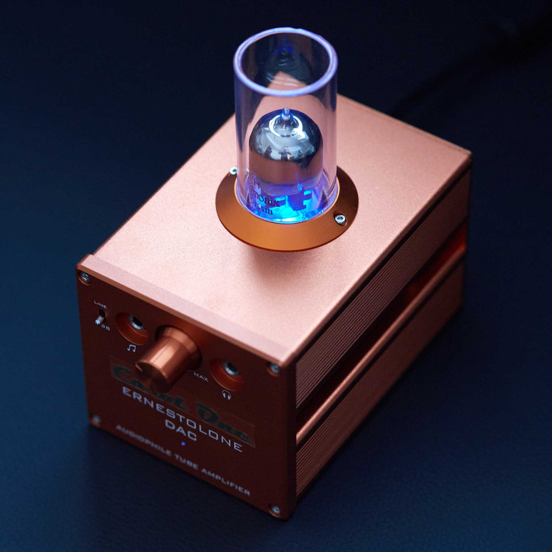 Carot One - Amplificatore valvolare Ernestolone con DAC per cuffie e altoparlanti